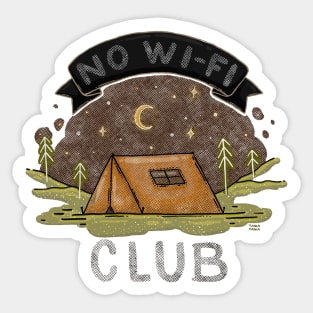 NO WI-FI CLUB Sticker